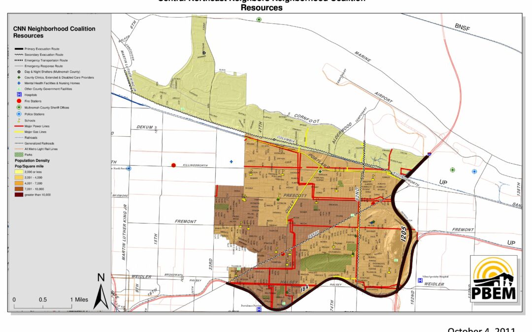 Central North Neighborhoods Resources Map