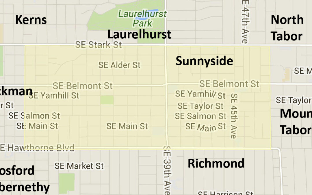 Sunnyside neighborhood map